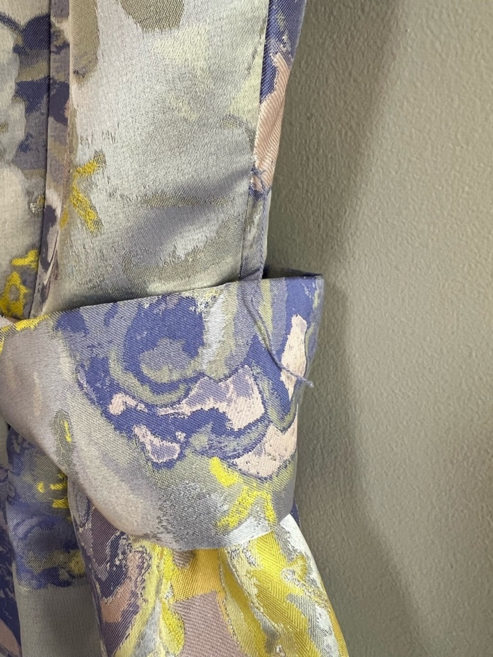 Alex Marie Diana Floral Fancy Party Belted Midi Dress in Yellow/Purple, 4 - Picture 6 of 12